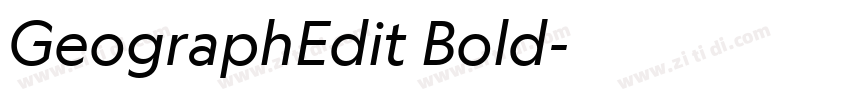 GeographEdit Bold字体转换